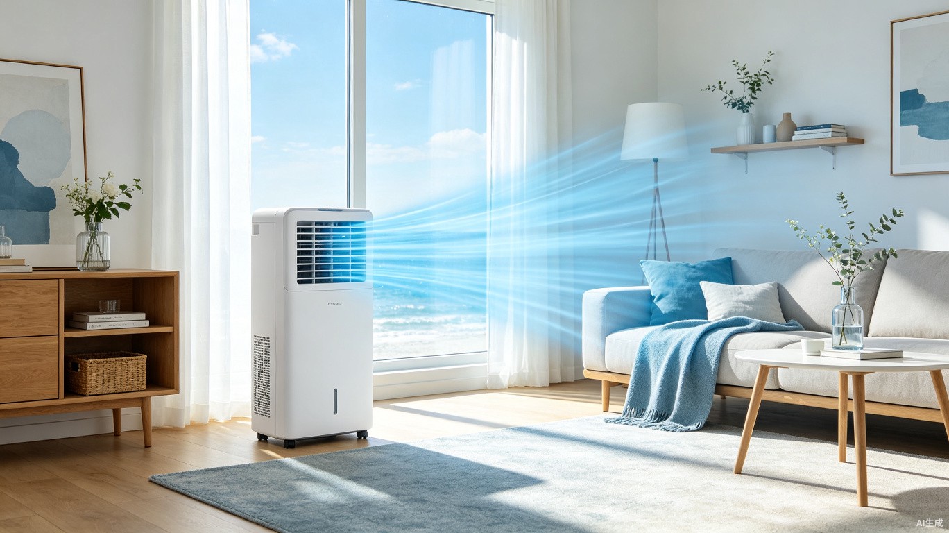 Mini-Klimaanlage in einer modernen Wohnung